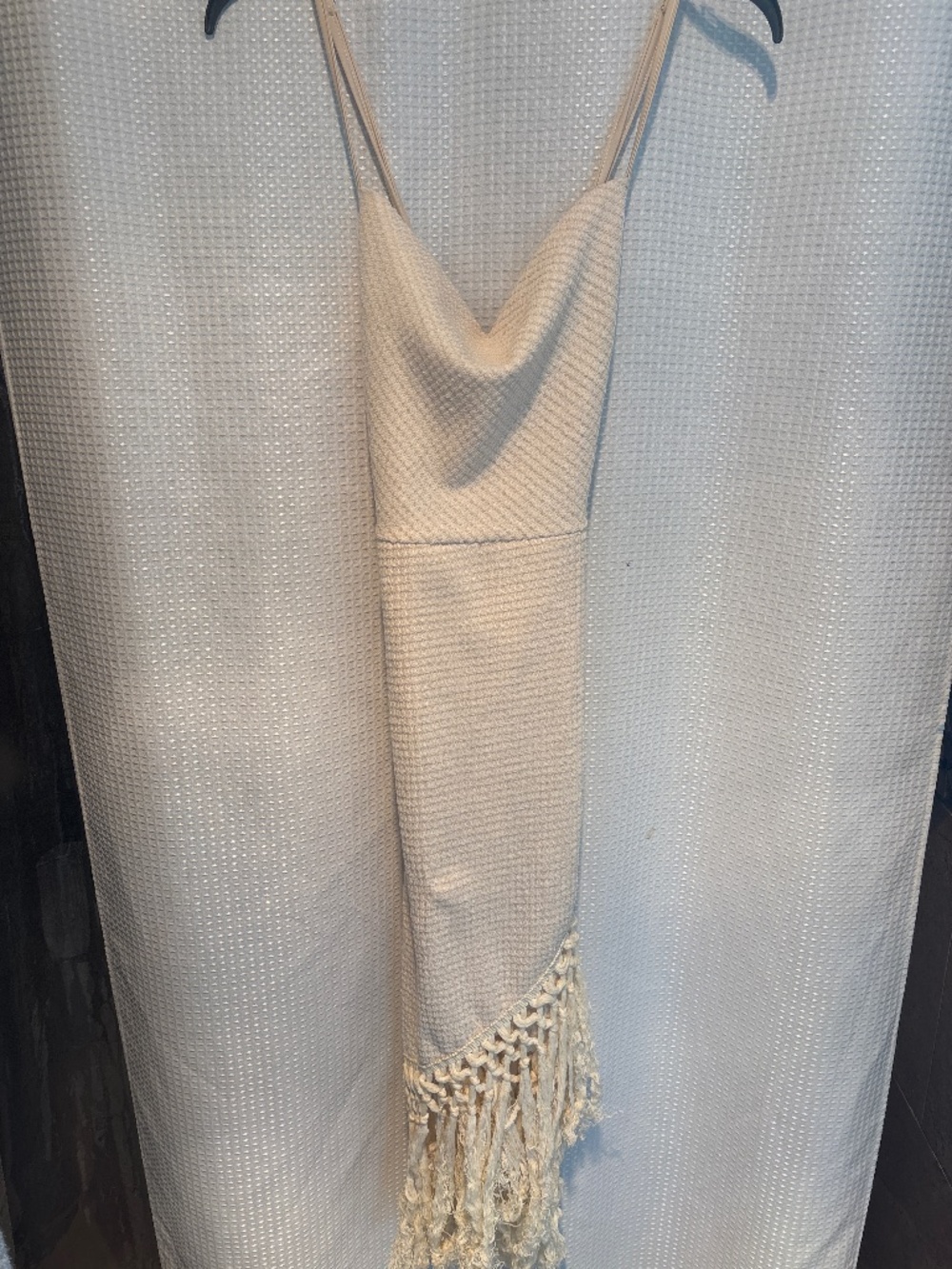 Classy cream colored cocktail dress